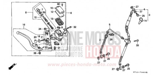 FR. BRAKE MASTER CYLINDER VFR750FM de 1991